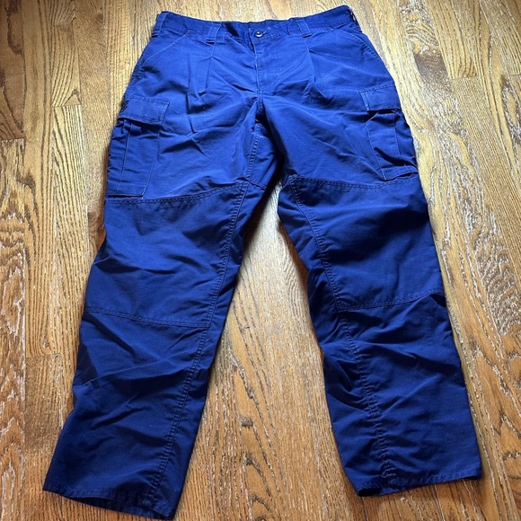 Vintage US Coast Guard ODU Pants Mens Medium Regular Navy Cargo Ripstop 00s - Picture 1 of 12